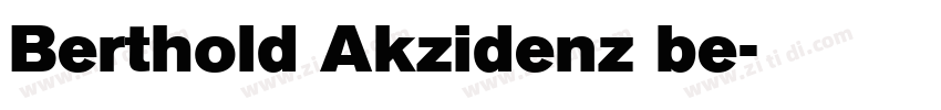 Berthold Akzidenz be字体转换